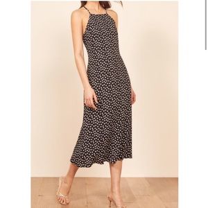 REFORMATION ‘Roman’ Dress in B&W Ditsy Floral